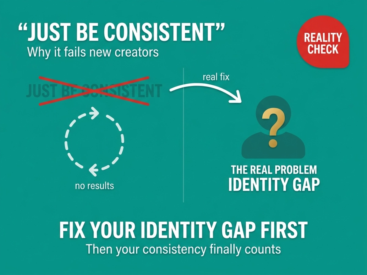 Building Authority: Why “Just Be Consistent” Fails New Creators