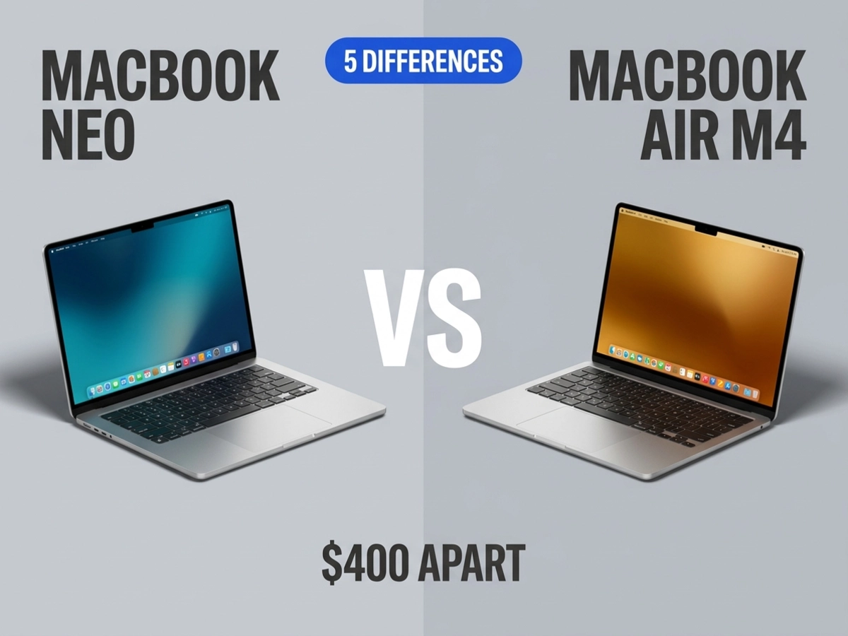 Featured image for MacBook Neo or MacBook Air M4? The 5 Differences That Matter