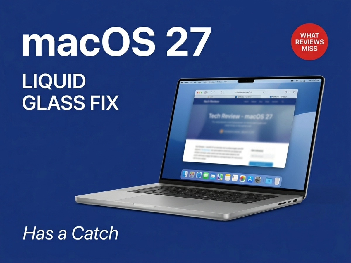 Featured image for macOS 27's Liquid Glass Fix Has a Catch Most Reviews Miss